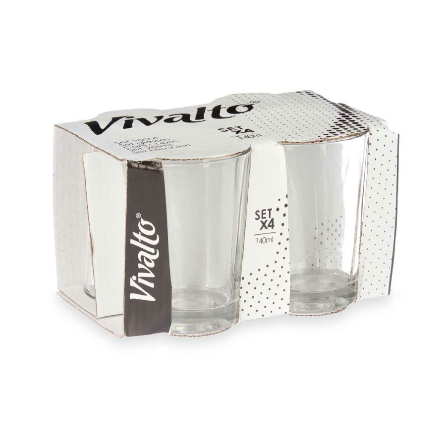 Glas Vivalto RYG2047 Gennemsigtig Glas 140 ml Kaffe (24 enheder) #3