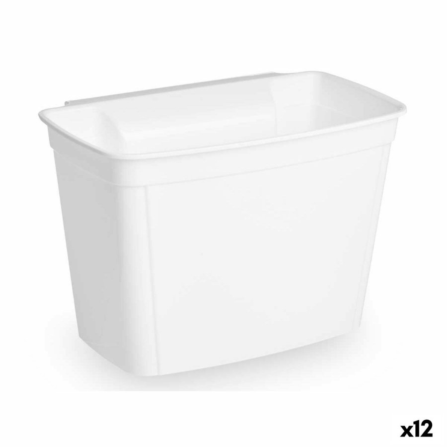 Skraldeposeholder Kinvara 02 001 Hvid Plastik 4 L (12 enheder) #1