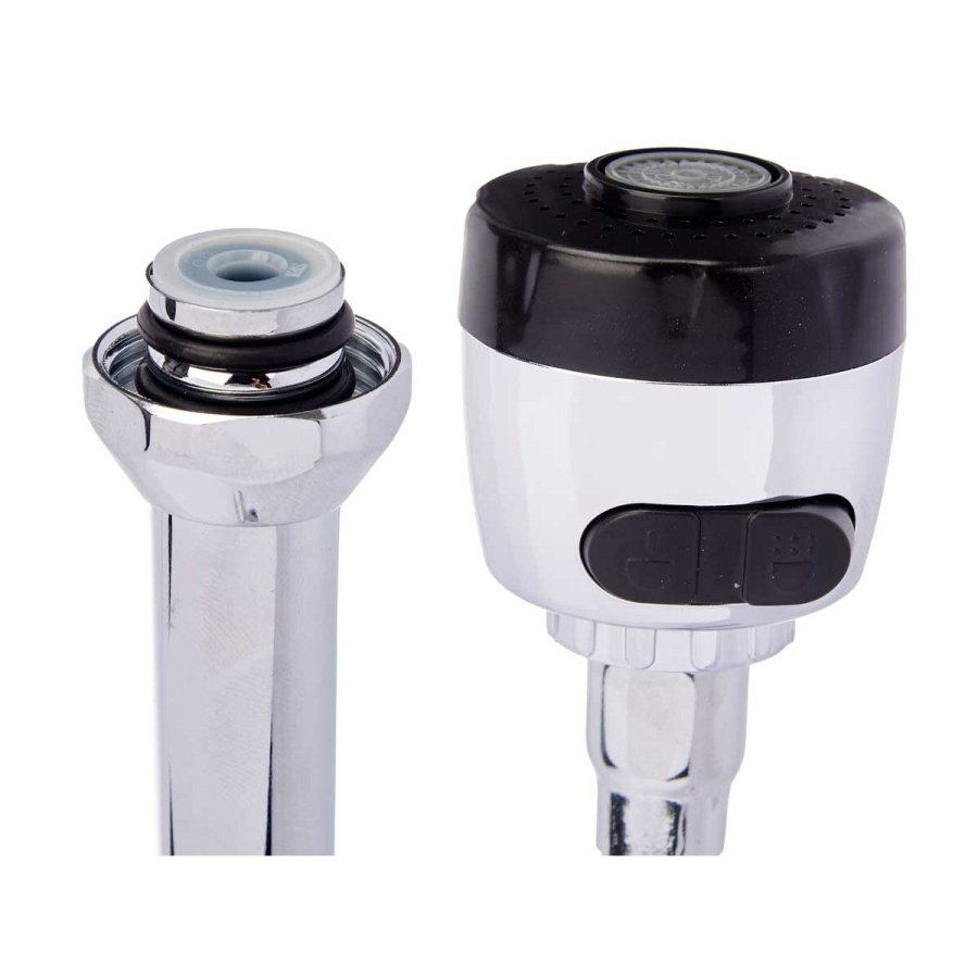 Kitchen Tap Kinvara 179 Sort Slvfarvet Metal Plastik Forlngbar Multifunktion (12 enheder) #4
