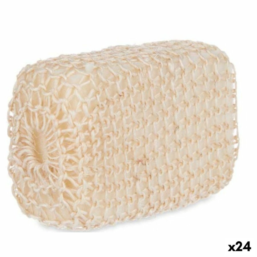 Svamp til Kroppen Berilo B7083-7 Hvid Beige 9 x 14 x 6 cm (24 enheder) #1