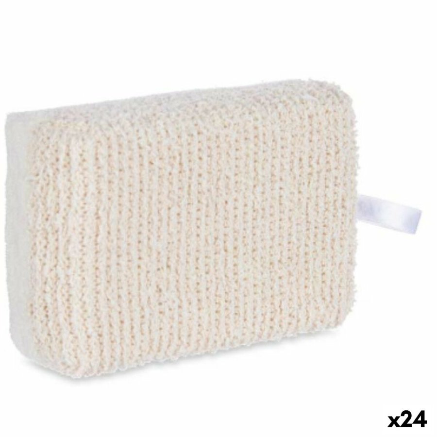Svamp til Kroppen Berilo B7081-7 Hvid Beige 14 x 5 x 9 cm (24 enheder) #1