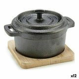 Kasserolle Kinvara 219SJ091 Brun Sort Bambus Smedet stl 13 x 10 x 8,5 cm (12 enheder) #1
