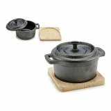 Kasserolle Kinvara 219SJ091 Brun Sort Bambus Smedet stl 13 x 10 x 8,5 cm (12 enheder) #3