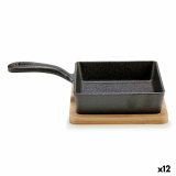 Pande til servering af aperitiffer Kinvara 1277SJ5076 Brun Gr 23,7 x 6,3 x 14 cm Stegepande (12 enheder) #1