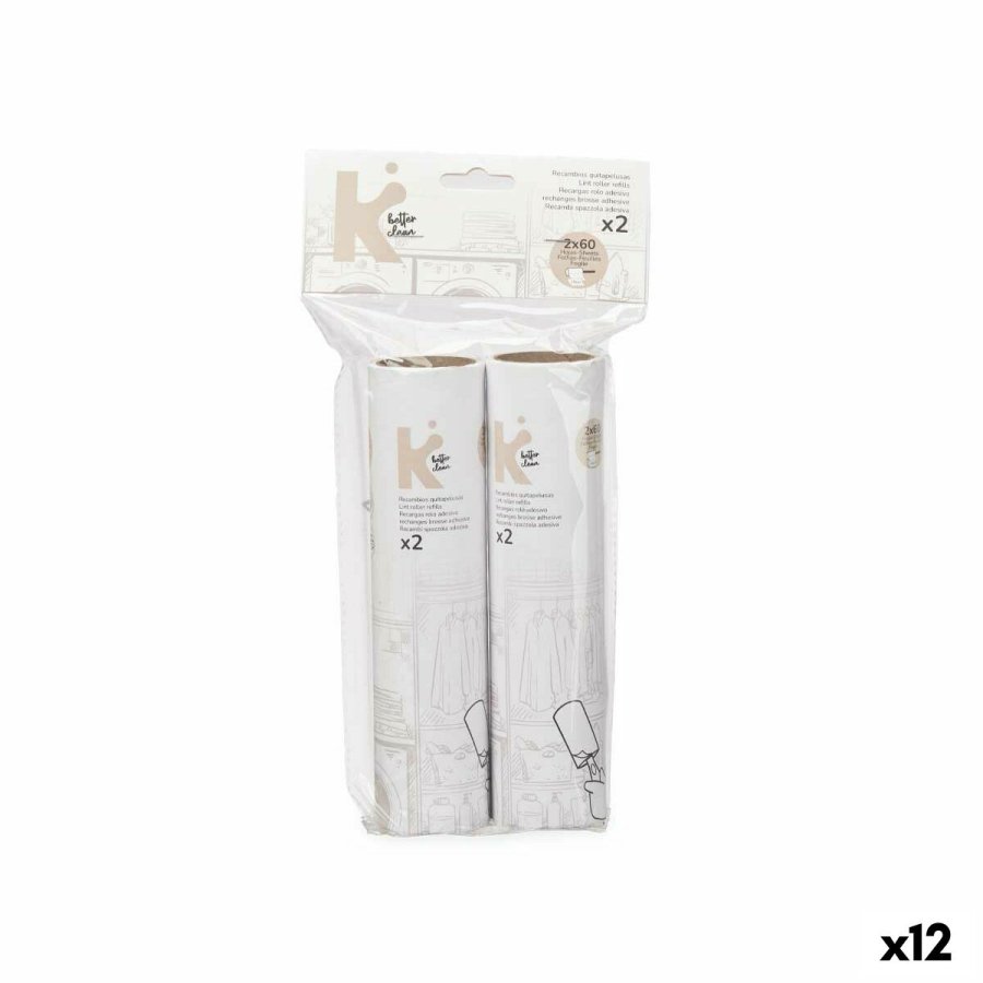Fnugfjerner Udskifter Hvid 19 cm (12 enheder) #1