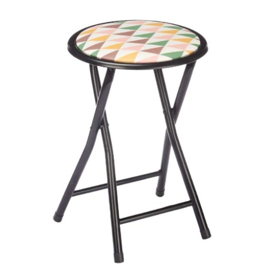 Sammenklappelig skammel Geometric Sort PVC Metal 30 x 30 x 45 cm (10 enheder) #13