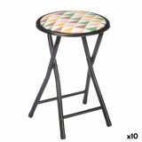 Sammenklappelig skammel Geometric Sort PVC Metal 30 x 30 x 45 cm (10 enheder) #1