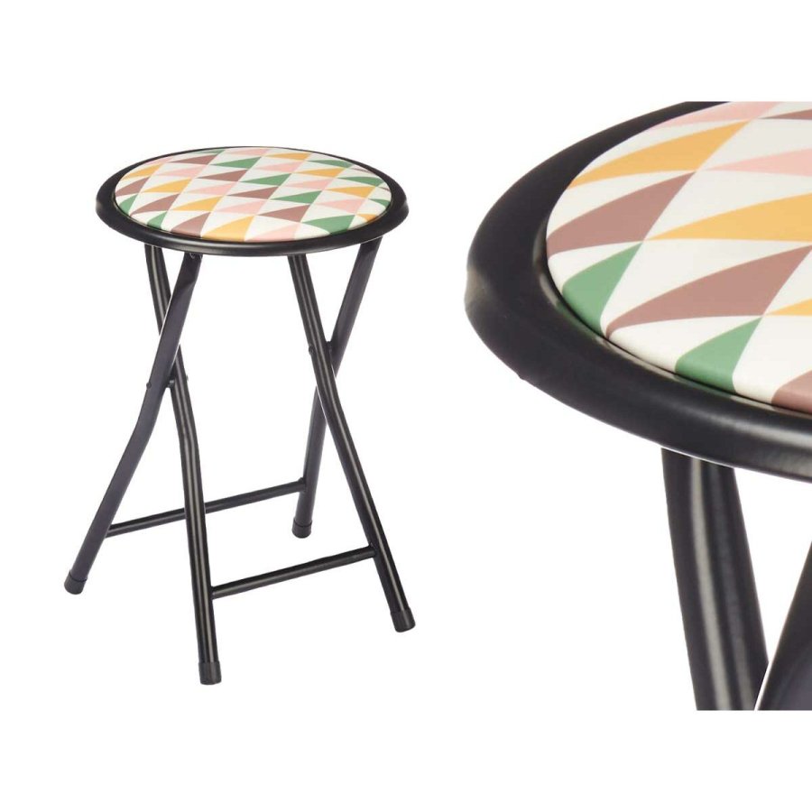 Sammenklappelig skammel Geometric Sort PVC Metal 30 x 30 x 45 cm (10 enheder) #5