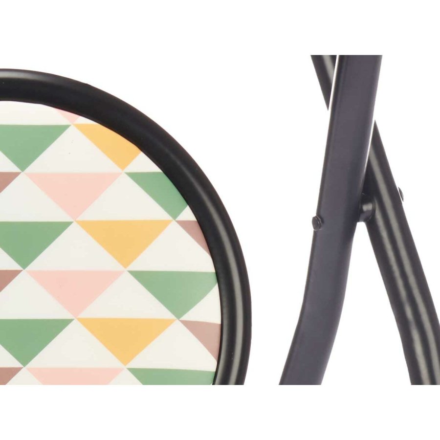 Sammenklappelig skammel Geometric Sort PVC Metal 30 x 30 x 45 cm (10 enheder) #9