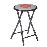 Sammenklappelig skammel Hand Made Brun Sort Gr PVC Metal 30 x 30 x 45 cm (10 enheder) #13