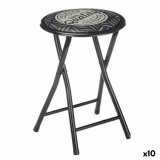 Sammenklappelig skammel Quality Sort Gr PVC Metal 30 x 30 x 45 cm (10 enheder) #1