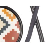 Sammenklappelig skammel Boho Chic Sort PVC Metal 30 x 30 x 45 cm (10 enheder) #9