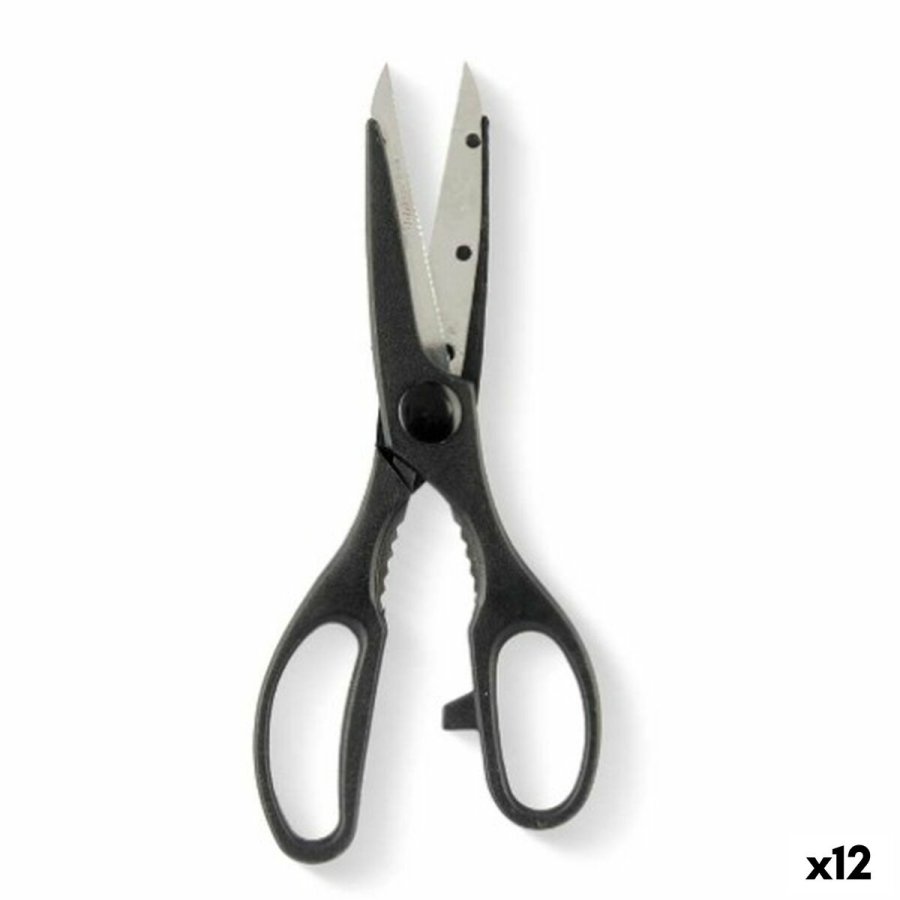 Kkkensaks Kinvara KN0194 Sort Slvfarvet Rustfrit stl 7,5 x 21 x 1 cm (12 enheder) #1