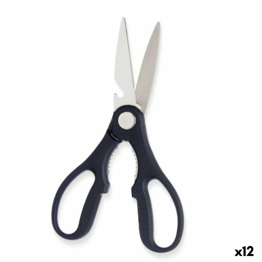 Kkkensaks Kinvara KT08-3116A Sort Slvfarvet Rustfrit stl 8,3 x 19,5 x 1,3 cm (12 enheder) #1