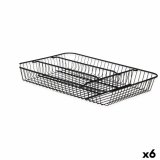 Bestikholder Kinvara W7267-1 Sort Metal 26 x 4,7 x 35,5 cm (6 enheder) #1