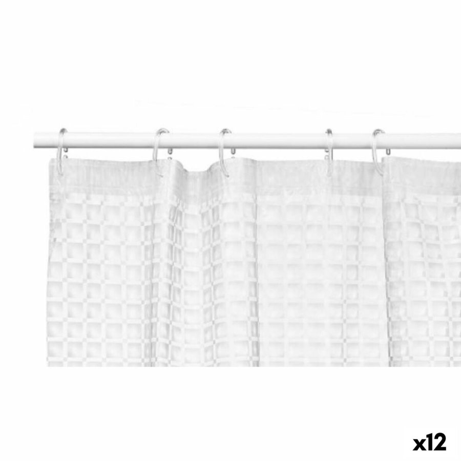 Brusebadsforhng Berilo SC-EVA Gennemsigtig Polyetylen EVA 180 x 180 cm Rammer (12 enheder) #1