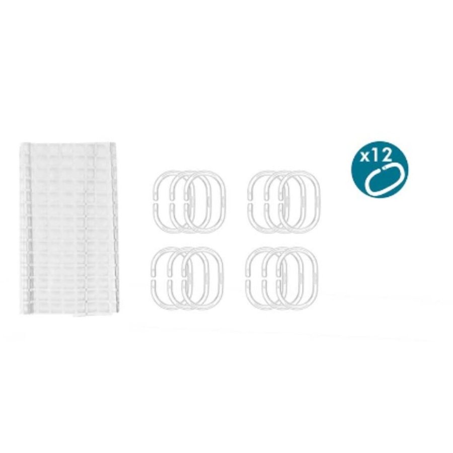 Brusebadsforhng Berilo SC-EVA Gennemsigtig Polyetylen EVA 180 x 180 cm Rammer (12 enheder) #13