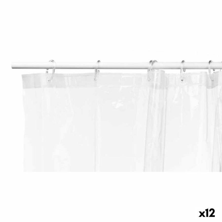 Brusebadsforhng Berilo SC-MIX-01-TRANSP Gennemsigtig Polyetylen EVA 180 x 180 cm (12 enheder) #1
