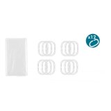 Brusebadsforhng Berilo SC-MIX-01-TRANSP Gennemsigtig Polyetylen EVA 180 x 180 cm (12 enheder) #4