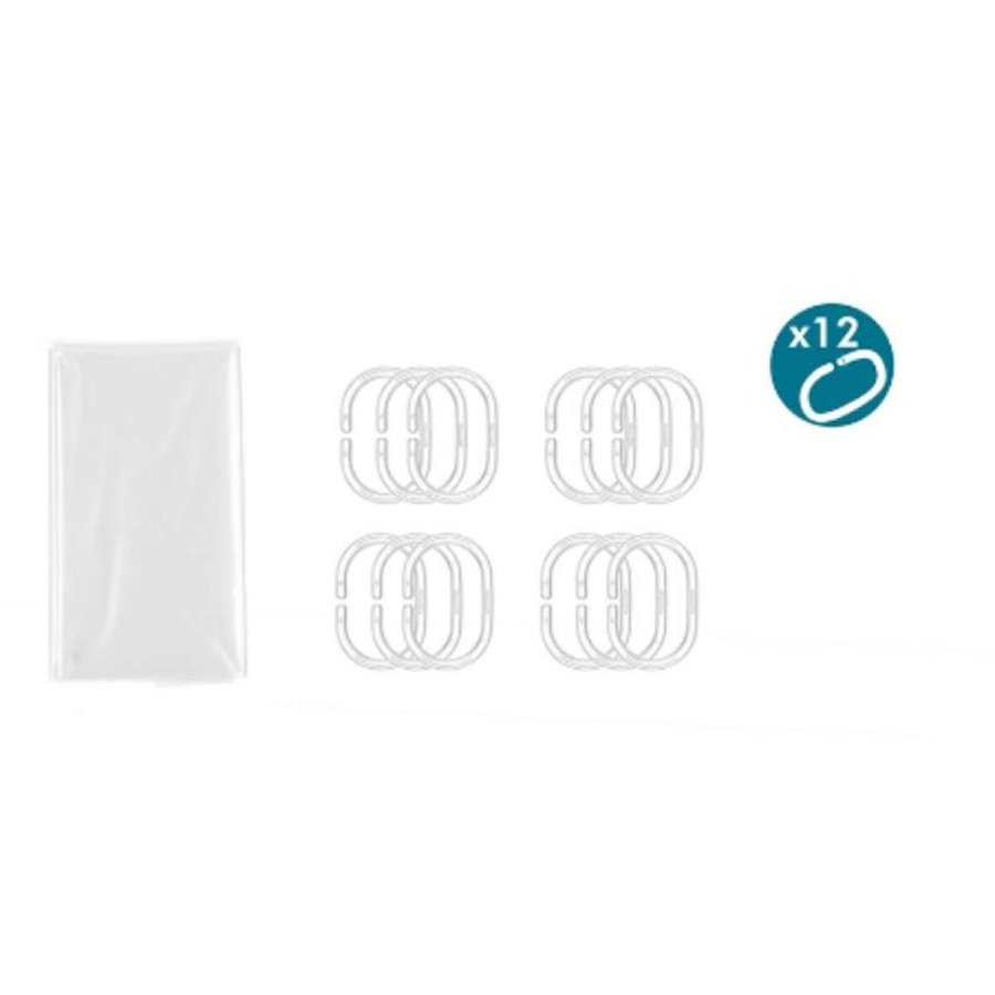 Brusebadsforhng Berilo SC-MIX-01-TRANSP Gennemsigtig Polyetylen EVA 180 x 180 cm (12 enheder) #4