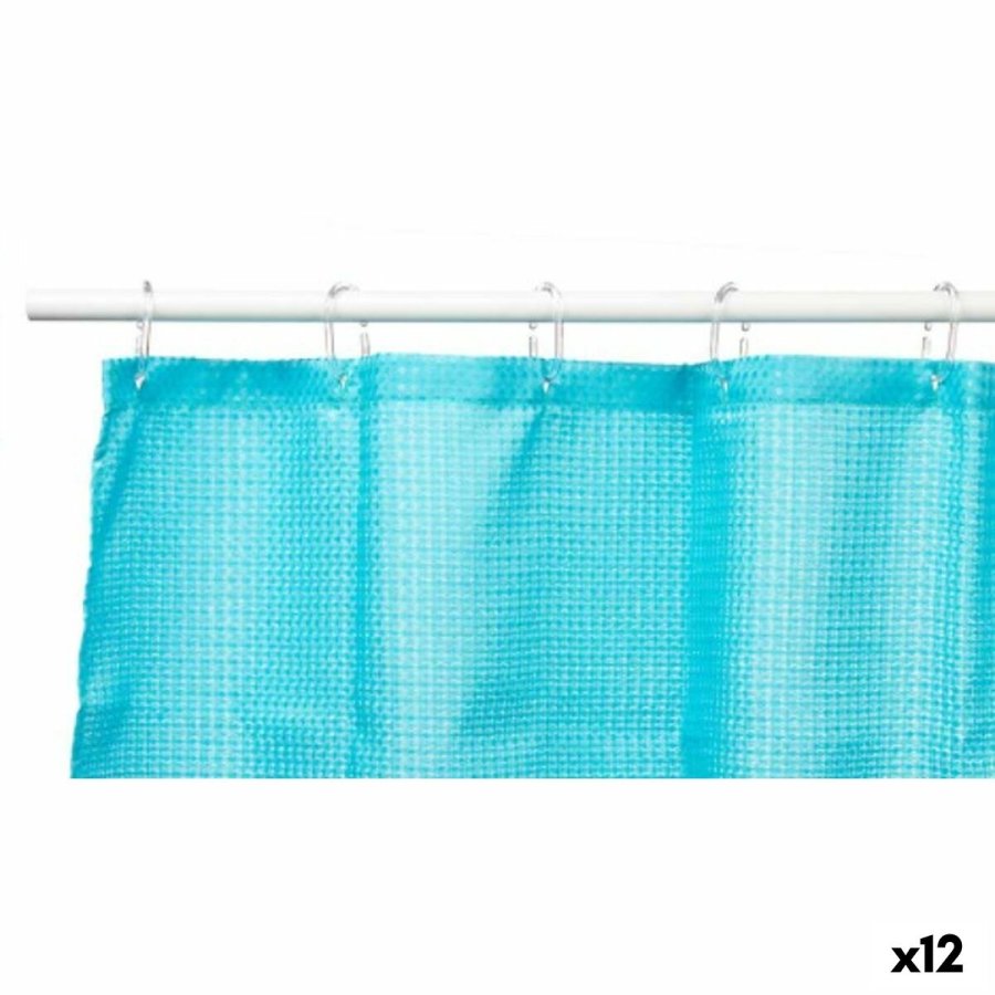 Brusebadsforhng Berilo SC-POLY-UD1-BLUE Bl Polyester 180 x 180 cm Points (12 enheder) #1
