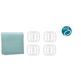 Brusebadsforhng Berilo SC-POLY-UD1-GREEN Turkis Grn Polyester 180 x 180 cm Points (12 enheder) #13