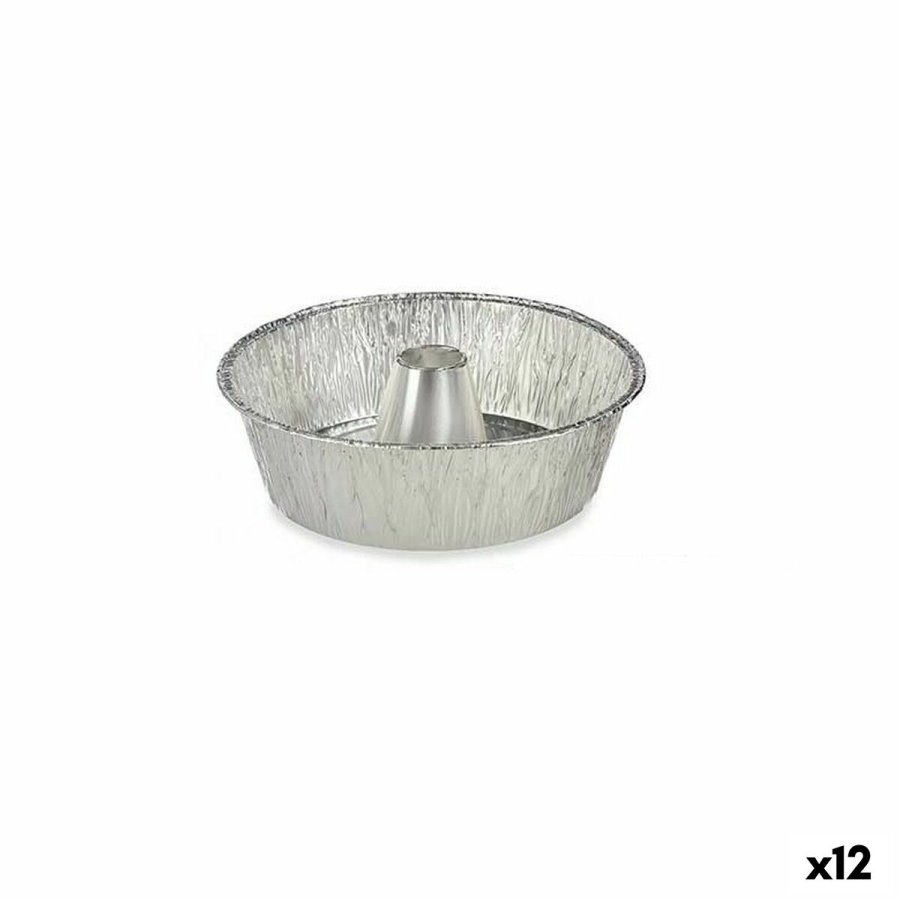 Buddinge Form Kinvara 30287C Slvfarvet Aluminium 25 x 7,7 x 25 cm Engangsbrug Budding (flan) (12 enheder) #1