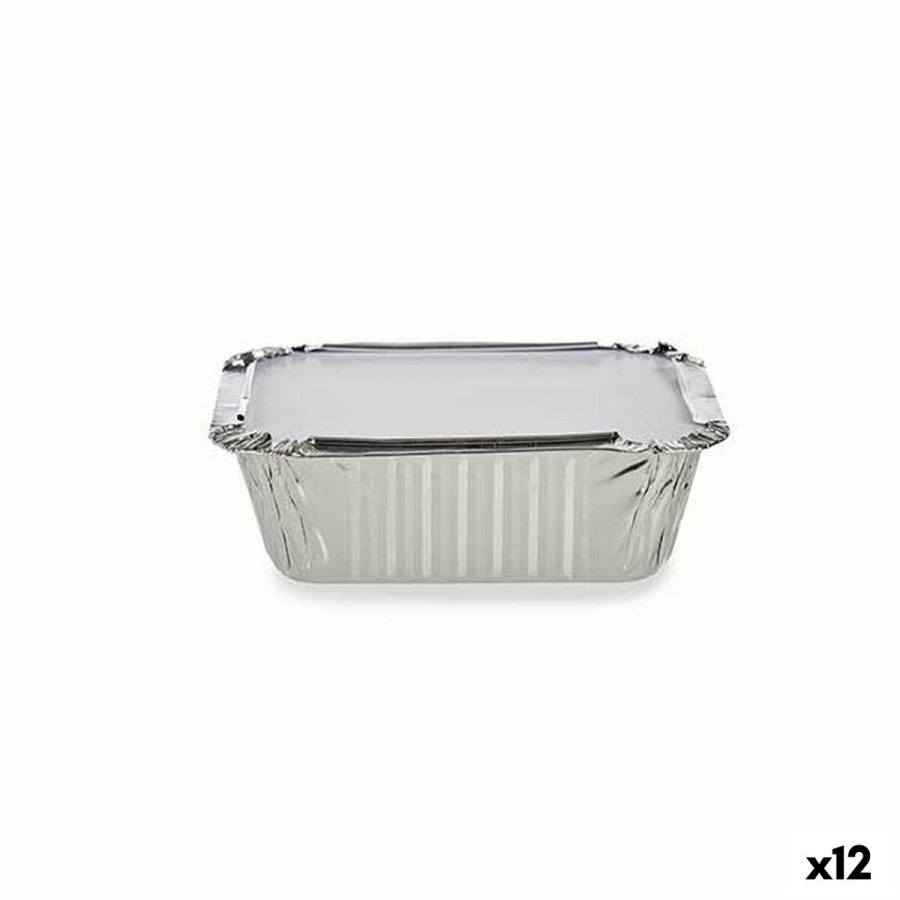 Madbakke-st Kinvara 16144 Aluminium 14,5 x 7,5 x 12,5 cm Engangsbrug Med lg (12 enheder) #1