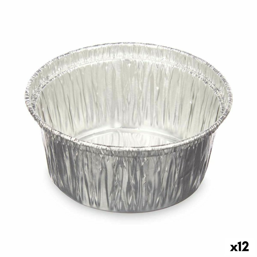 St med kkkentallerkener Kinvara 30228 Aluminium Cirkulr 8,5 x 8 x 8,5 cm Engangsbrug (12 enheder) #1