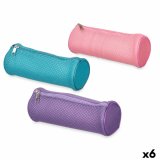 Cylinder Penalhus Pincello Bl Lilla Pink 22 x 8 x 8 cm Med puder (6 enheder) #1