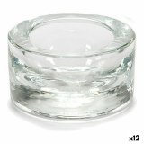Lyseholder Gift Decor CH00056P CH00056P Gennemsigtig Glas 7 x 3,5 x 7 cm (12 enheder) #1