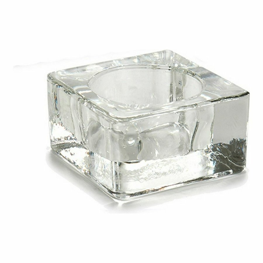 Lyseholder Gift Decor CH00535-2C CH00535-2C Gennemsigtig Glas 6 x 3 x 6 cm (12 enheder) #3
