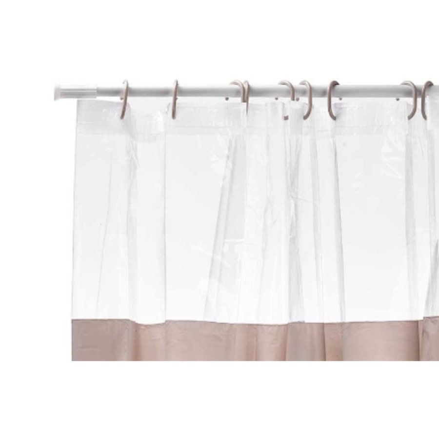Brusebadsforhng Berilo 215 Beige Gennemsigtig Plastik PEVA 180 x 180 cm (12 enheder) #5