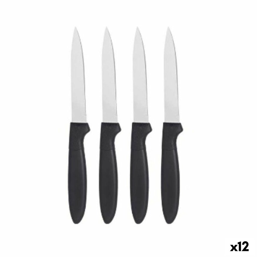 Knivst Kinvara CN-KT172244D Sort Slvfarvet Rustfrit stl Plastik 19,5 x 2 x 1 cm (12 enheder) #1