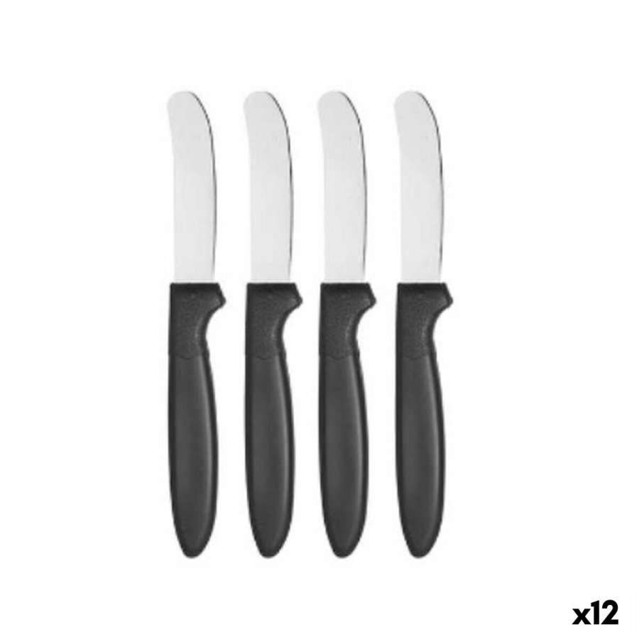 Knivst Kinvara CN-KT172244E Sort Slvfarvet Rustfrit stl Plastik 17 cm (12 enheder) #1
