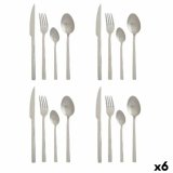 Bestik St Kinvara KT214012 Slvfarvet Rustfrit stl Mat (6 enheder) #1