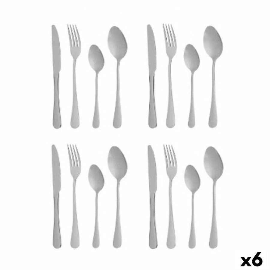 Bestik St Slvfarvet Rustfrit stl (6 enheder) #1
