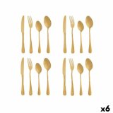 Bestik St Gylden Rustfrit stl (6 enheder) #1