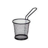 Kurv til prsentation af aperitiffer Kinvara W8088S-BLACK Sort Metal 16 x 11,5 x 8 cm (12 enheder) #2