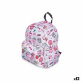 Skoletaske Pincello Multifarvet 28 x 12 x 22 cm 22 x 28 x 12 cm Regnbue (12 enheder) #1