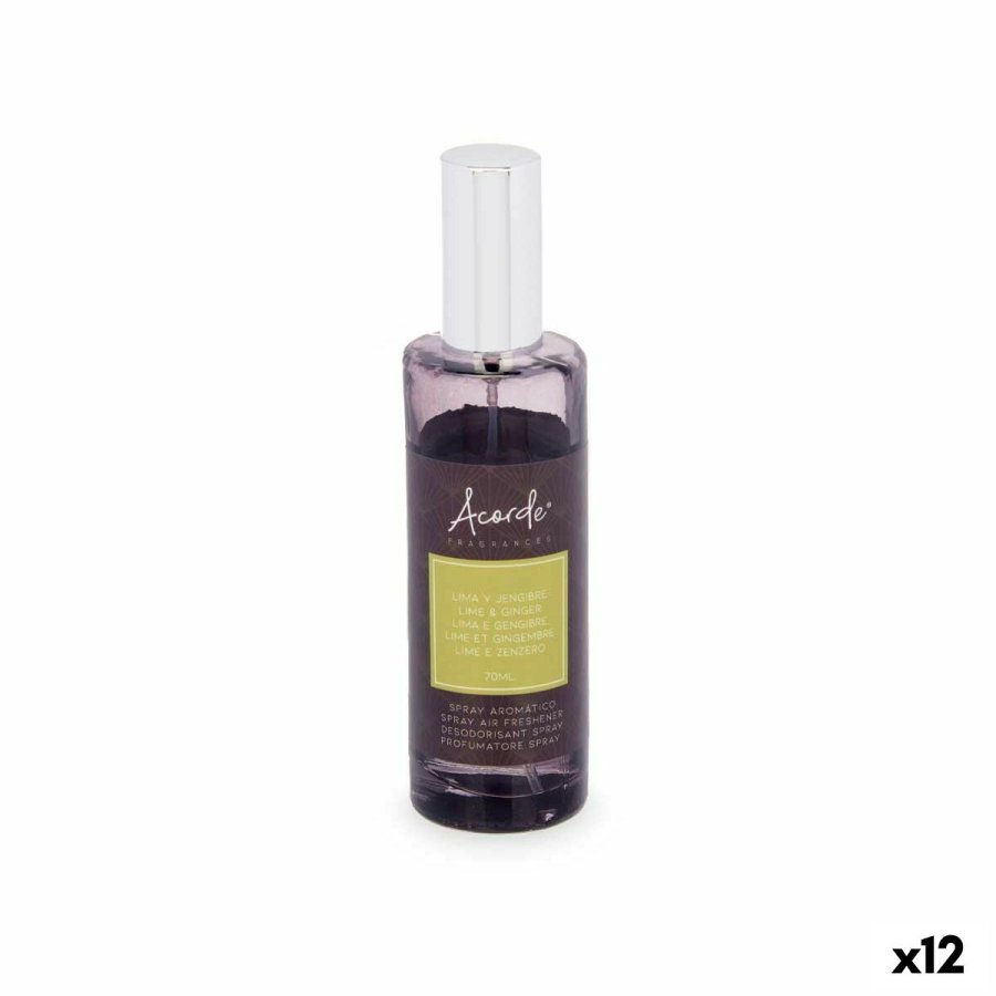 Luftfrisker Spray Acorde H-519 Lime Ingefr 70 ml (12 enheder) #1