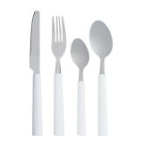 Bestik St Kinvara KT166096-1C Hvid Slvfarvet Rustfrit stl Plastik (6 enheder) #3