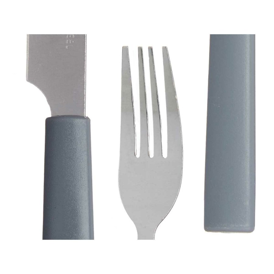 Bestik St Gr Slvfarvet Rustfrit stl Plastik (6 enheder) #4