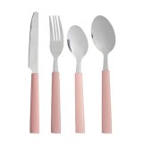 Bestik St Kinvara KT166096-1C-P Pink Slvfarvet Rustfrit stl Plastik (6 enheder) #3