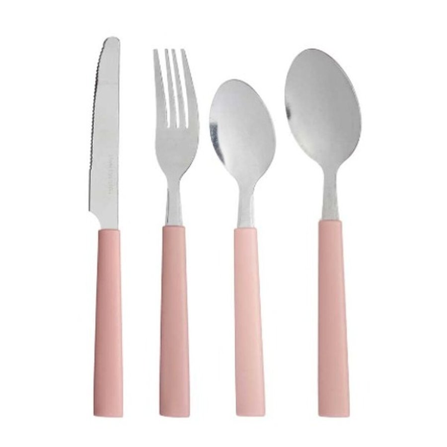 Bestik St Kinvara KT166096-1C-P Pink Slvfarvet Rustfrit stl Plastik (6 enheder) #3