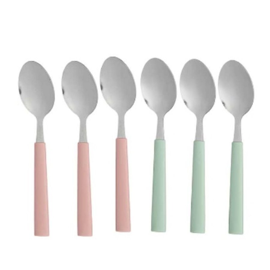 Dessertske st Kinvara CN-KT166096-1T Grn Pink Slvfarvet Rustfrit stl Plastik 15,7 cm Dessert (12 enheder) #2