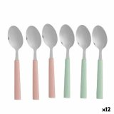 Dessertske st Kinvara CN-KT166096-1T Grn Pink Slvfarvet Rustfrit stl Plastik 15,7 cm Dessert (12 enheder) #1