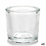 Lyseholder Gift Decor CH00667 CH00667 Gennemsigtig Glas 6,5 x 6 x 6,5 cm (12 enheder) #1