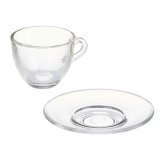 Kop og tallerken Vivalto S12212/BHA Gennemsigtig Glas 85 ml (6 enheder) #4