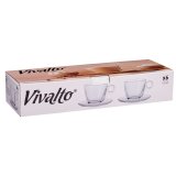 Kop og tallerken Gennemsigtig Glas 170 ml (6 enheder) #5